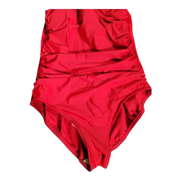 Miraclesuit Aphrodite Cayenne Red One Piece Swimsuit Women's Plus Size 16 NWT - Picture 3 of 9